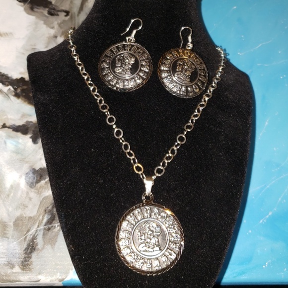 .950 Mexican Silver Mayan Cargador Del Tiempo - Picture 7 of 7